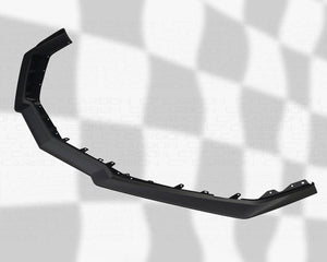 Corvette C8 Z07 1-piece front splitter in black, highlighting aerodynamic detailing for improved performance.