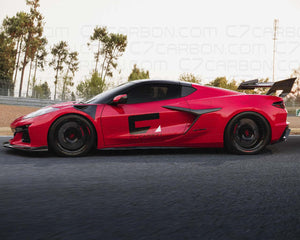 Corvette C8 Z06 ERAY Stage 2 Front Splitter Lip without Canard Slots - side view