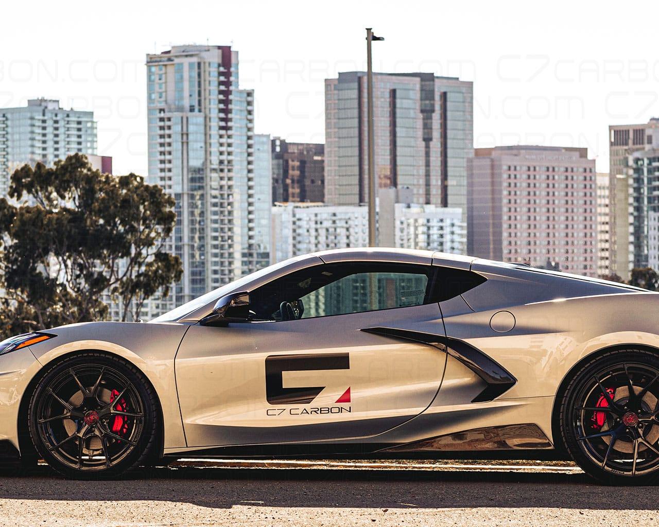 Corvette C8 Door Trim Scoop - Carbon Fiber