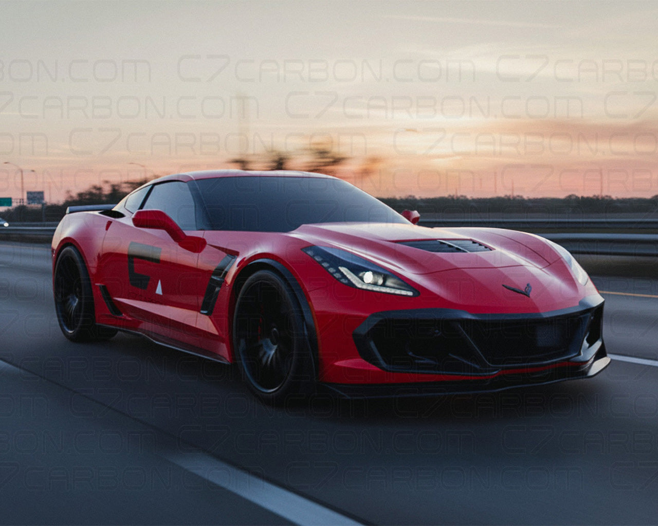 C7 Corvette Cooling duct for Z06 Stingray Grand Sport