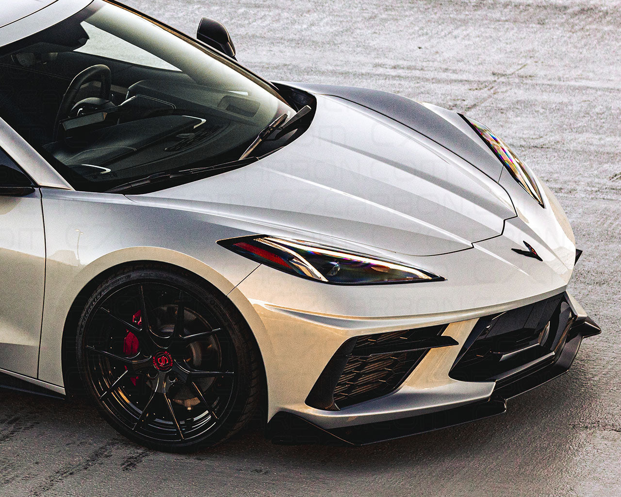 c8 corvette stingray 5vm front splitter carbon fiber