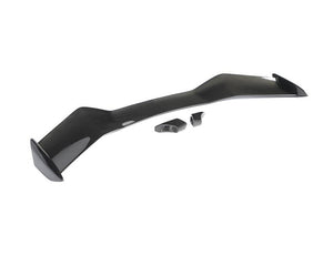 Top down view of C8 Corvette Z07 pre-preg carbon fiber wing blade and mounting stanchions