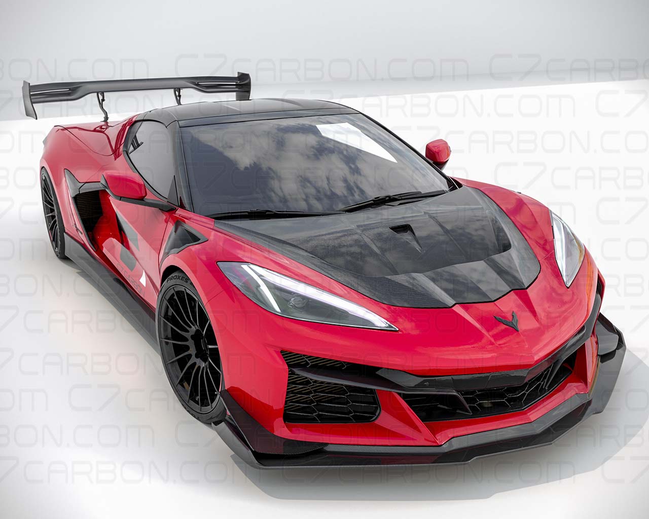 Corvette C8 Z06 Carbon Fiber Front Splitter Lip – C7 Carbon