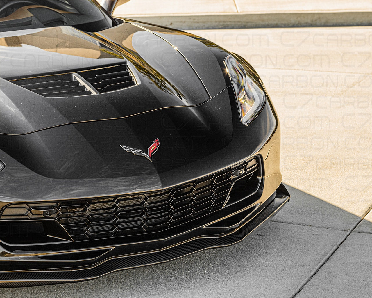 Corvette C7 Z06 Stage 2 Carbon Fiber Front Splitter – C7 Carbon