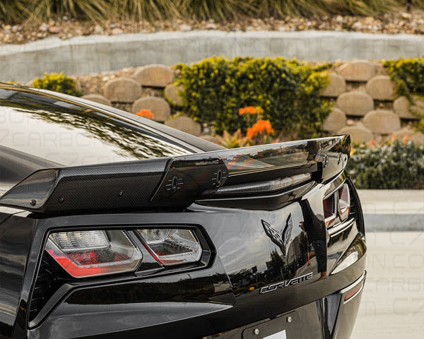 Z06 Side Rear Corvette C7 Z06 Carbon Fiber Rear Spoiler Extension – C7 Carbon