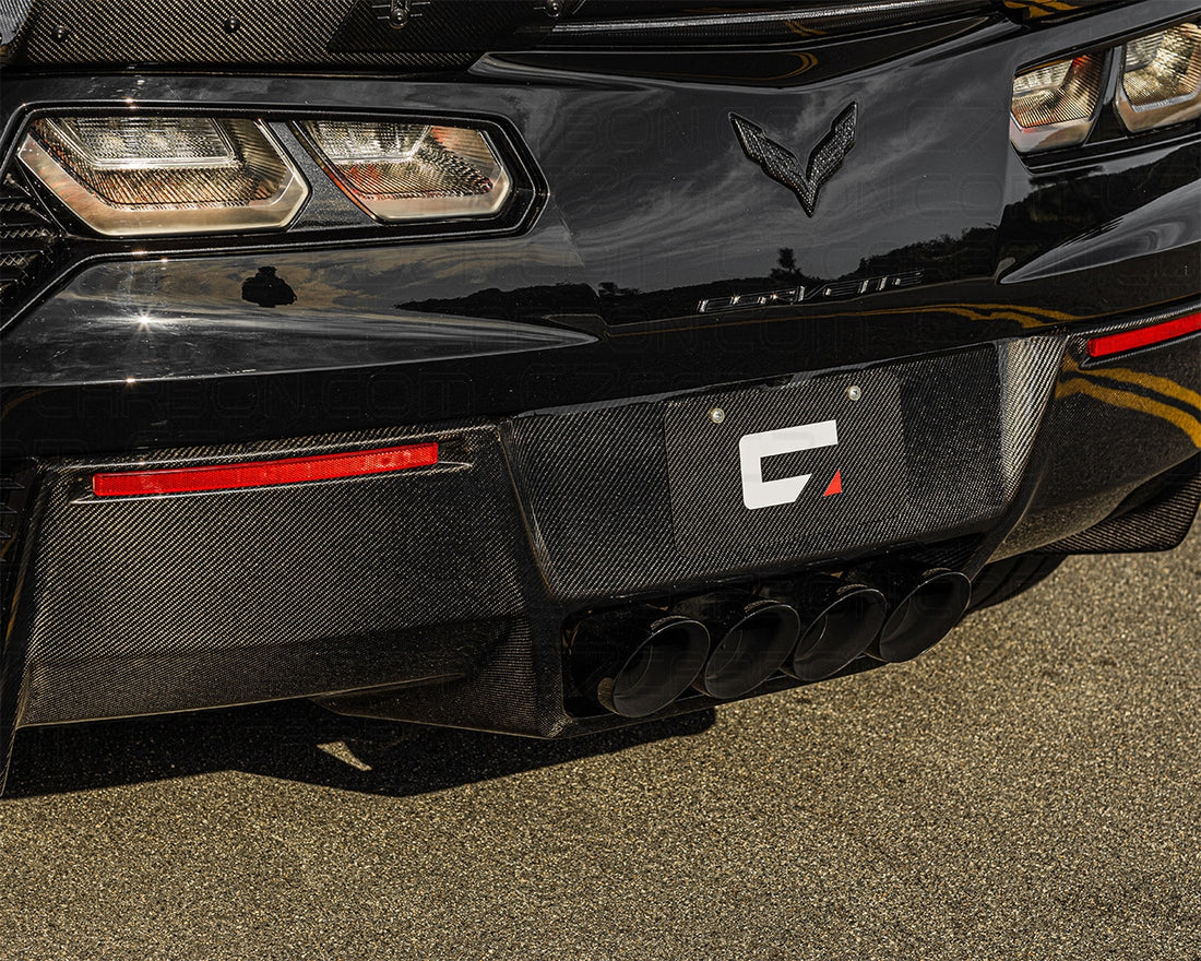 Corvette C7 | OEM Style Rear Diffuser With Exhaust Shield – C7 Carbon
