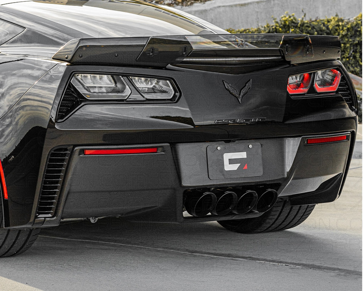 Corvette C7 | OEM Style Rear Diffuser With Exhaust Shield – C7 Carbon