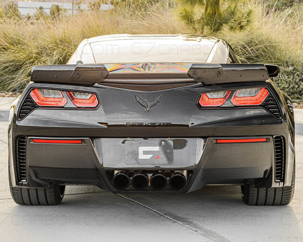 Corvette C7 | OEM Style Rear Diffuser With Exhaust Shield – C7 Carbon