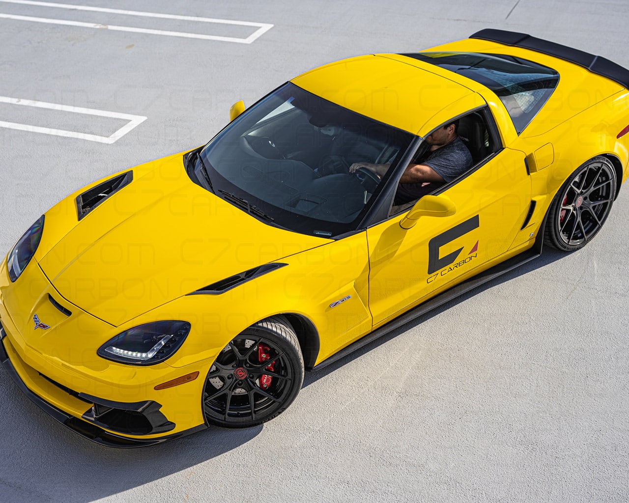 Corvette C6 | ZR1 Extended Side Skirts With Mudflaps – C7 Carbon