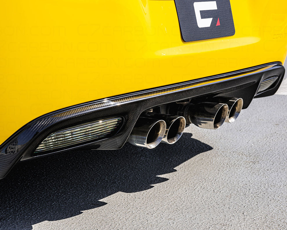 Corvette C6 | OEM Style Rear Diffuser – C7 Carbon