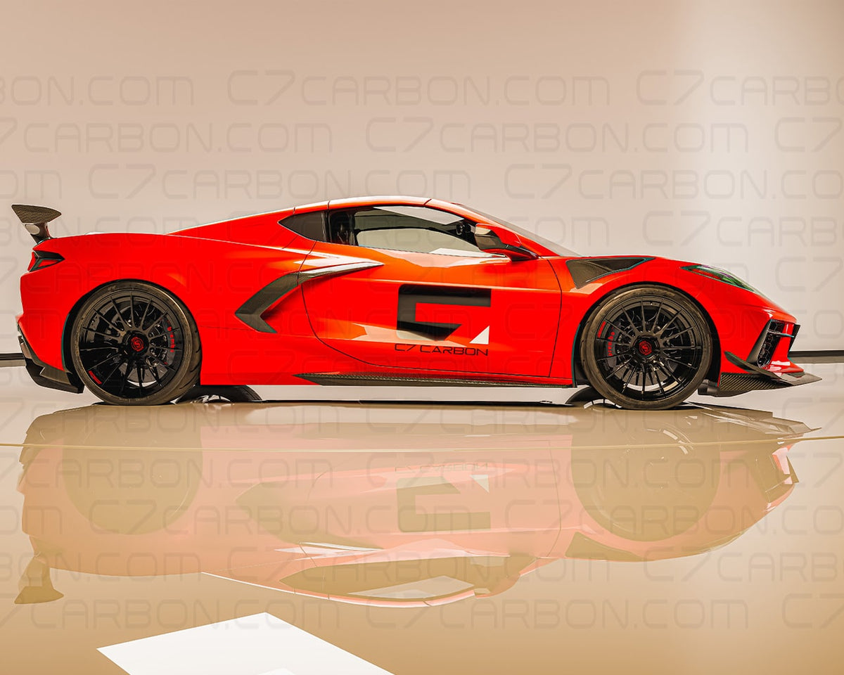 Z06 Side Rear Corvette C8 Stingray Z06 Style Rear Wing Upgrade – C7 Carbon