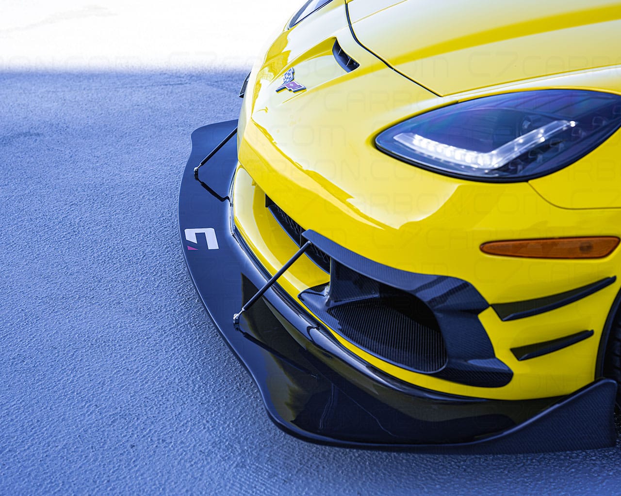 Corvette C6 Carbon Fiber Canards for Z06, GS, ZR1 – C7 Carbon