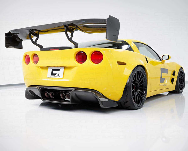 Corvette C6 Rear Spoiler: Chassis Mounted Upgrade – C7 Carbon
