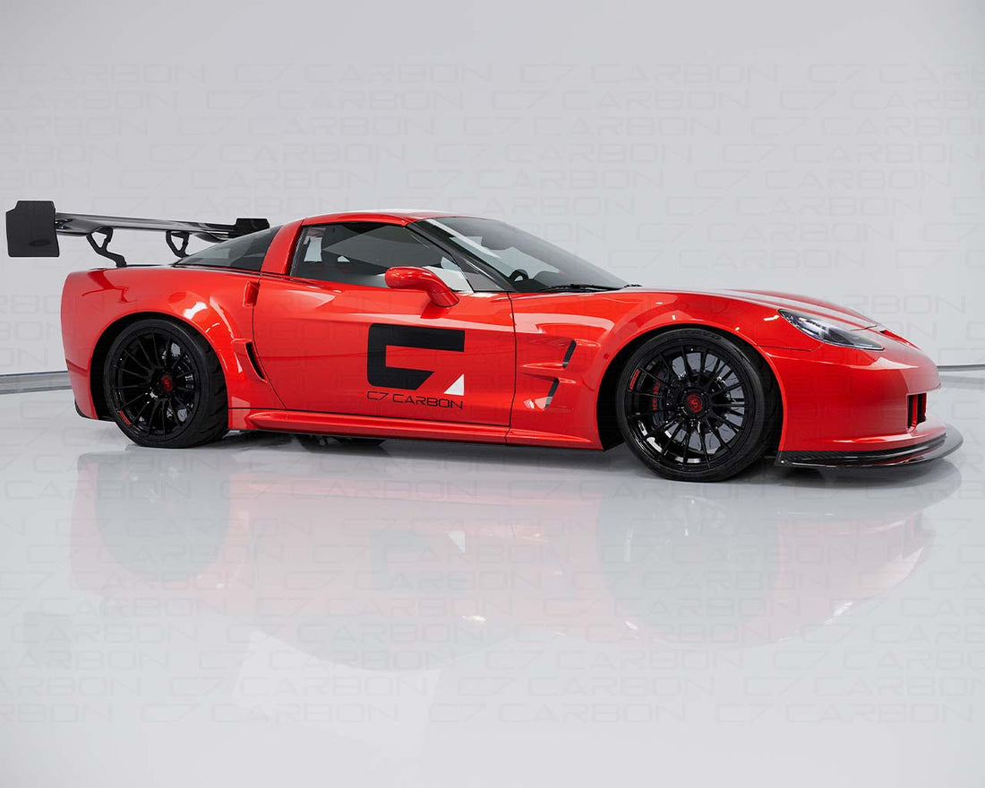 Corvette C6 Rear Spoiler: Chassis Mounted Upgrade – C7 Carbon