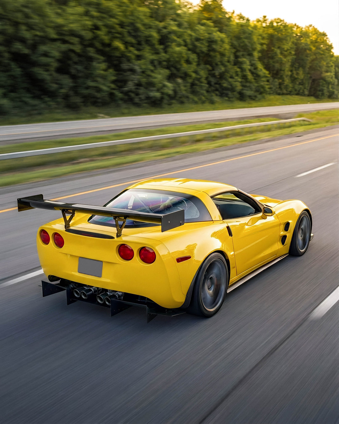 C6R GT High Downforce Rear Wing – C7 Carbon