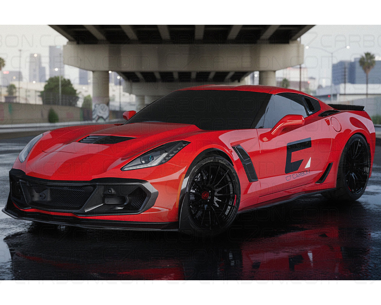 Front Bumper Air Cooling Duct | Corvette C7 (2014-2019) | Performance Cooling Upgrade