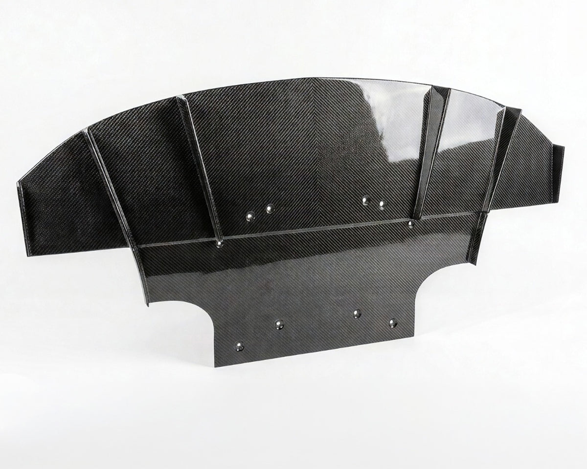 Smooth underside aerodynamic carbon fiber undertray for Corvette C8 Stingray Z06 E-Ray and ZR1