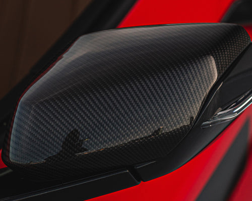 c8 corvette all models carbon fiber mirror caps dry carbon pre preg