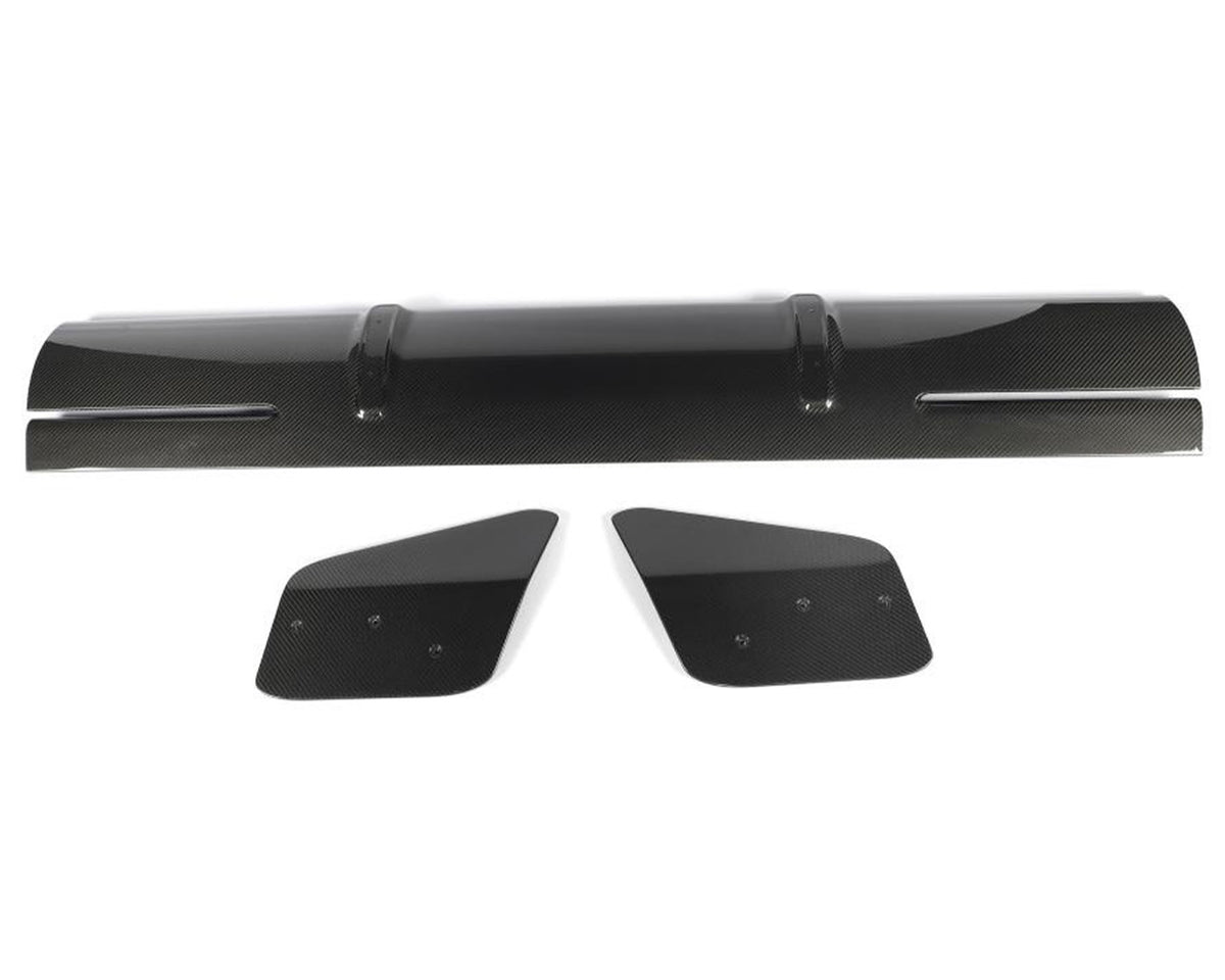 Autoclave cured pre-preg carbon fiber Daytona track wing blade and endplates for C8 Corvette