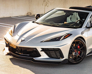 Corvette C8 5vm Style Front Splitter carbon flash