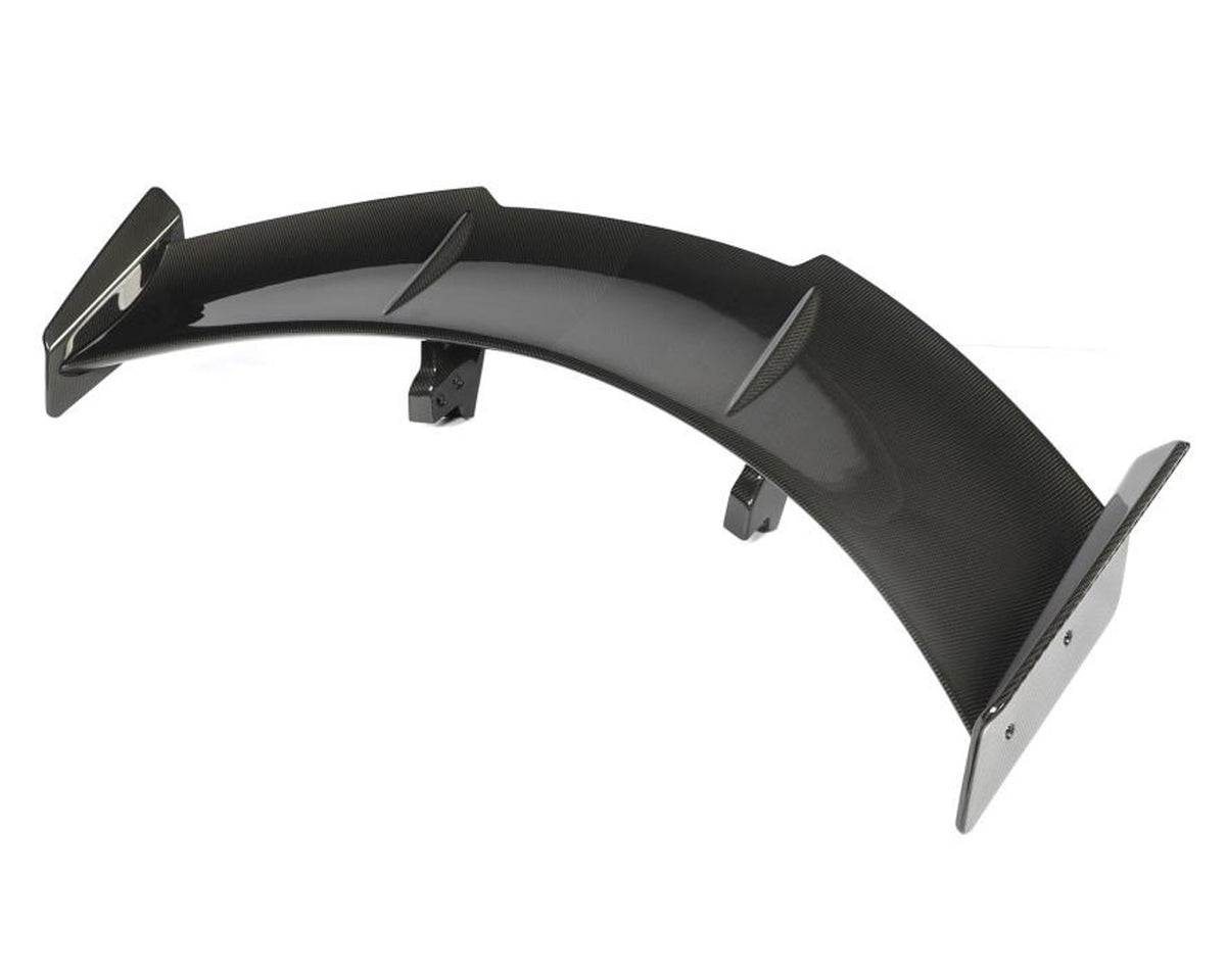 Pre-preg 2x2 twill carbon fiber ZR1 style rear wing spoiler assembly for C8 Corvette Stingray