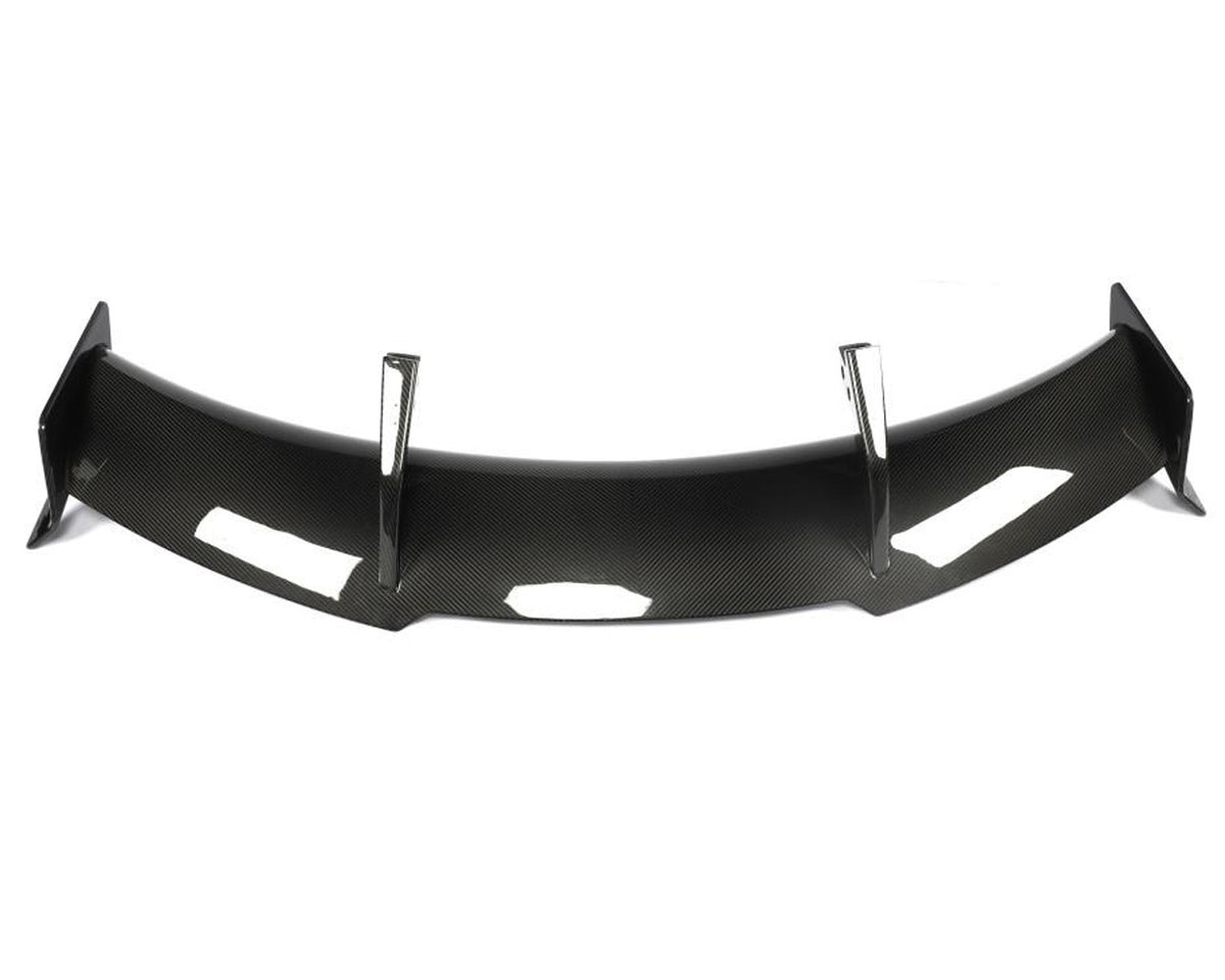 Top view of autoclave cured carbon fiber ZR1 style rear wing blade for C8 Corvette Z51