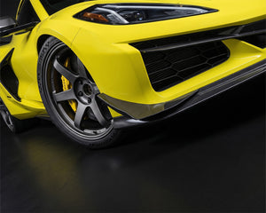 C8 Corvette Z06 E-Ray ZR1 carbon fiber front bumper dive planes by C7 Carbon