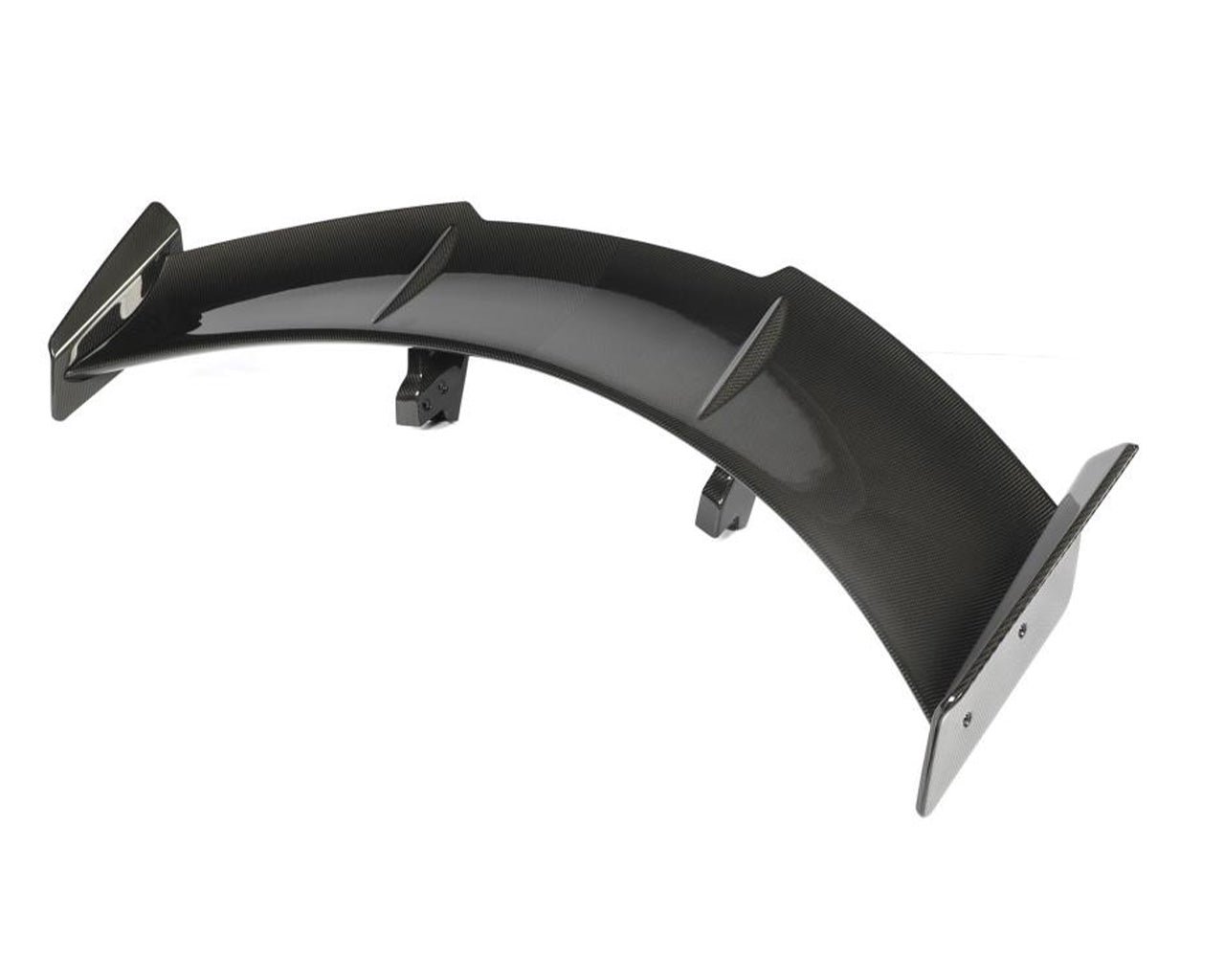Corvette c8 Pre-preg ZR1 2x2 twill carbon fiber high wing spoiler assembly with uprights for Z06, E-Ray, Grand Sport & ZR1