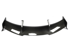 C8 Corvette ZR1 Spoiler Top view of autoclave cured carbon fiber rear wing blade and mounting brackets for C8 Corvette