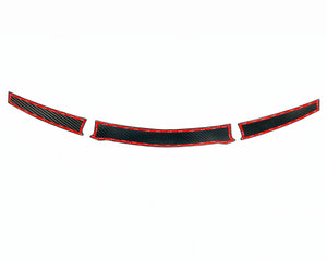 Backside of C8 Corvette bumper hole covers showing pre-applied automotive mounting tape