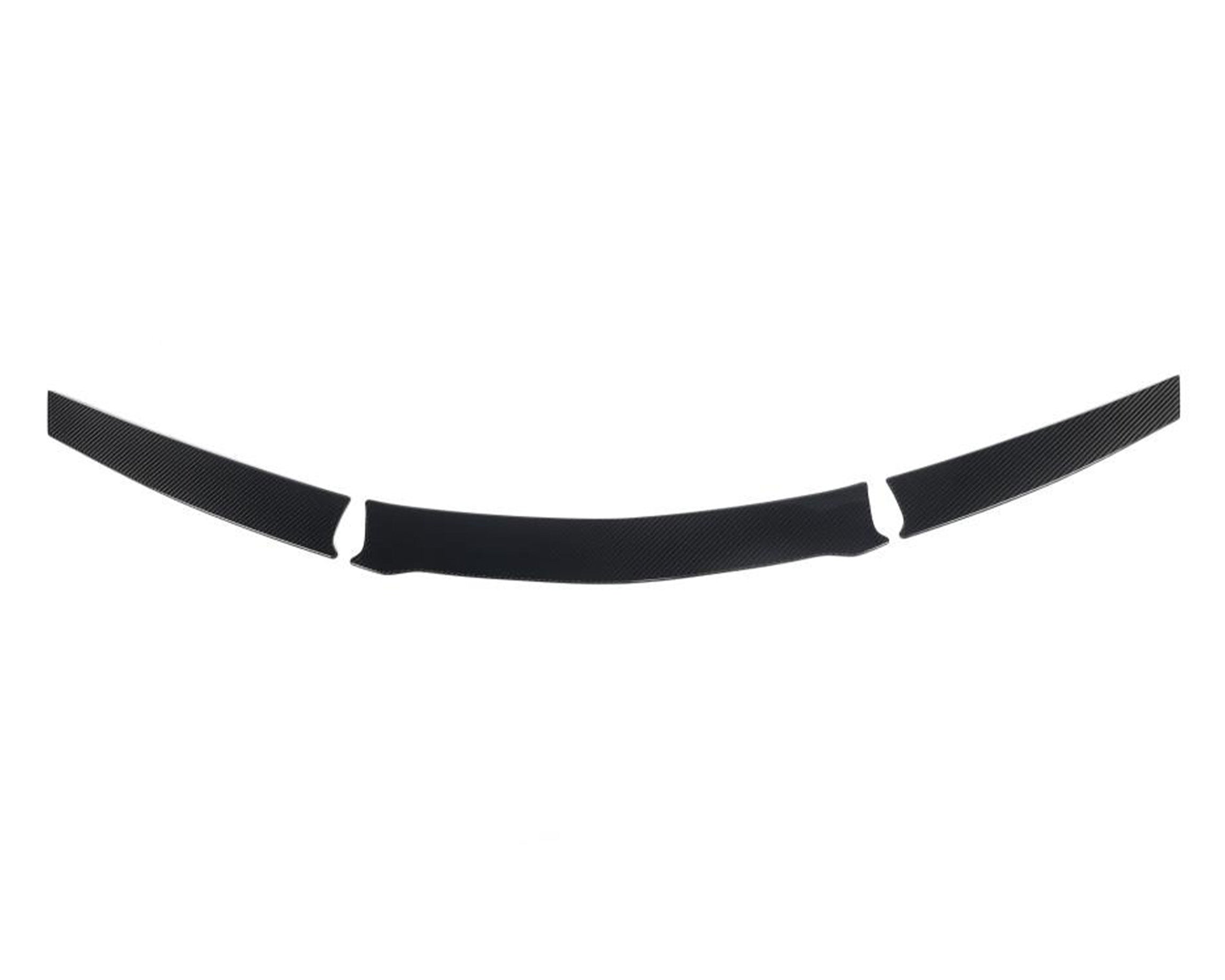Top view of carbon fiber rear bumper hole cover trim for C8 Corvette Z06, E-Ray, Grand Sport and ZR1