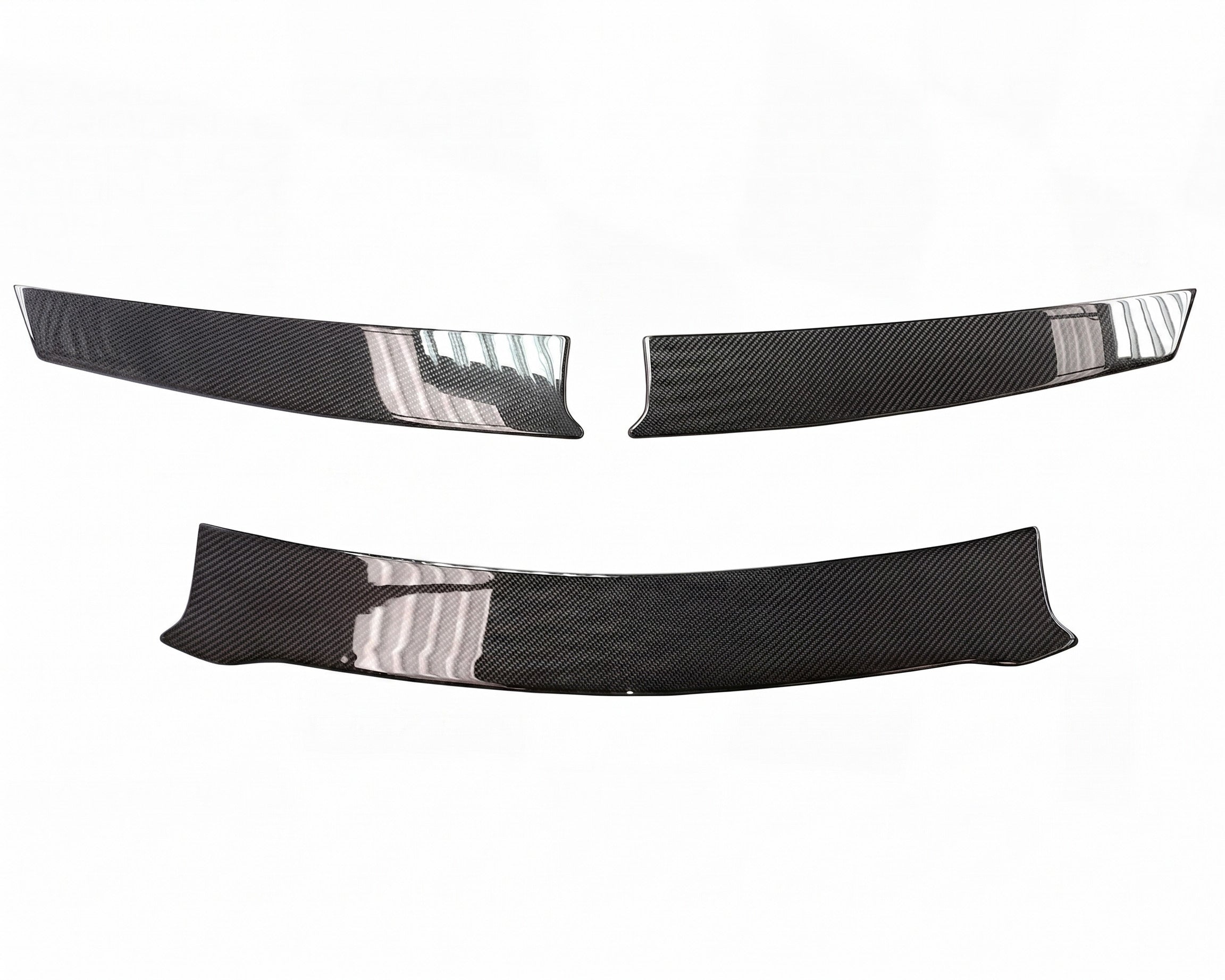 C8 Corvette Z06 carbon fiber rear bumper hole covers 3 piece kit