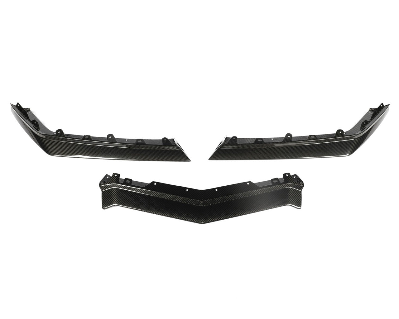 Corvette C8 Z06 Z07 Style 3-Piece Carbon Front Splitter | C7 – C7