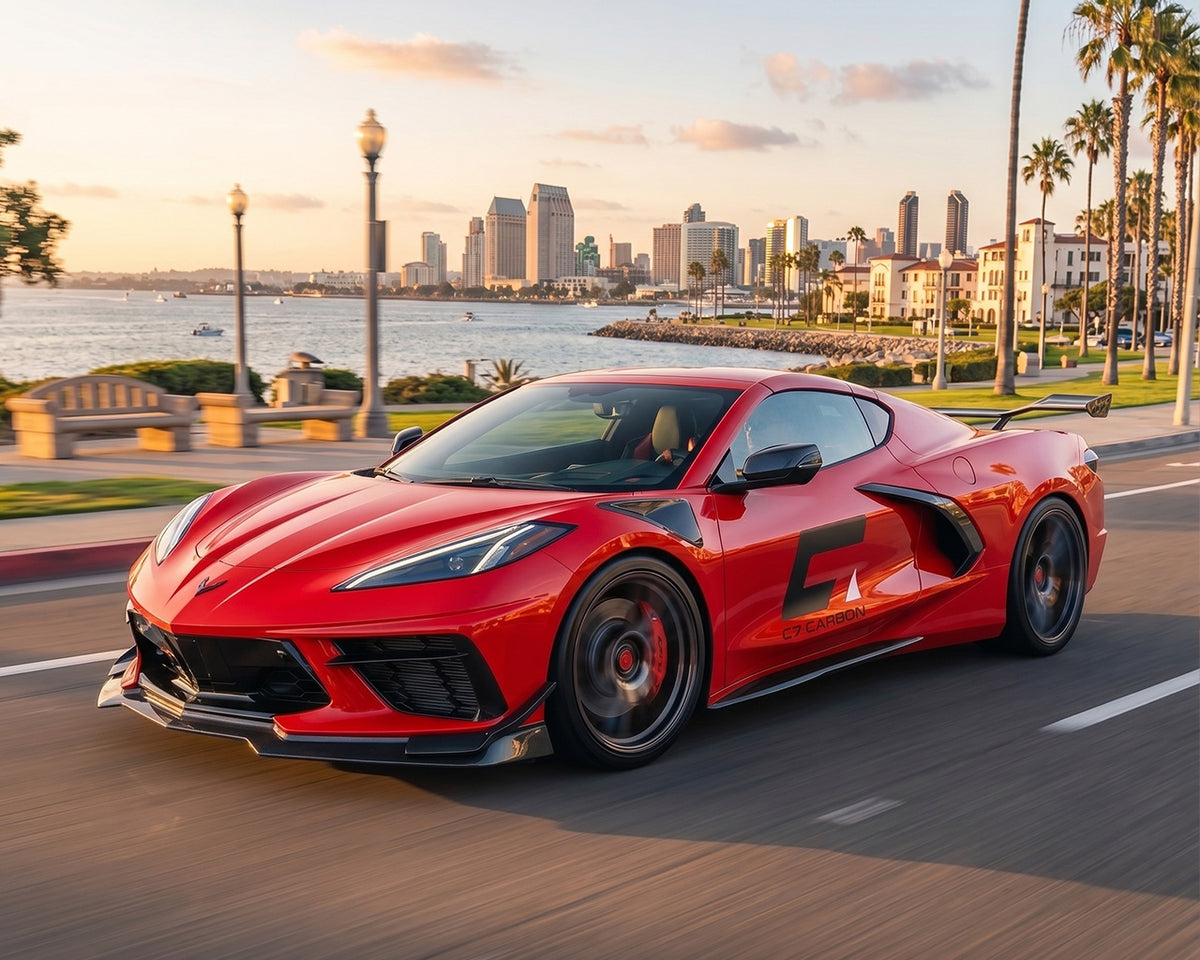 C8 Z06 Style Canards for the Stingray Corvette