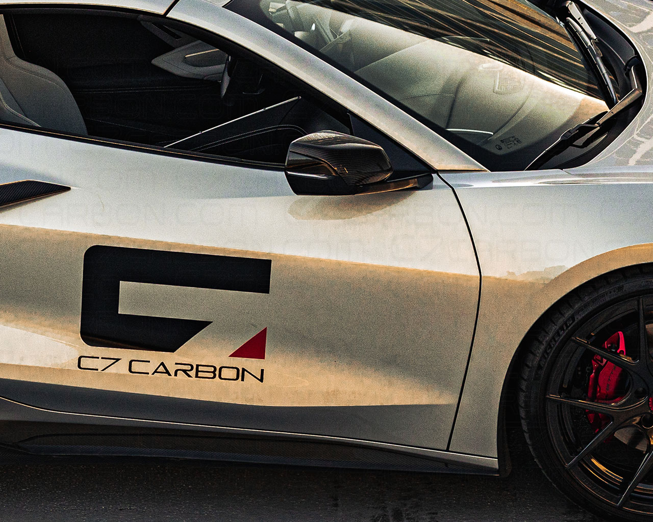 Corvette C8 Mirror Caps - Carbon Fiber
