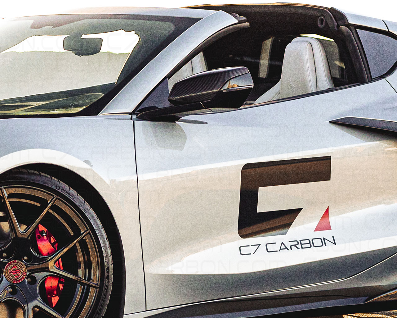 Corvette C8 Mirror Caps - Carbon Fiber