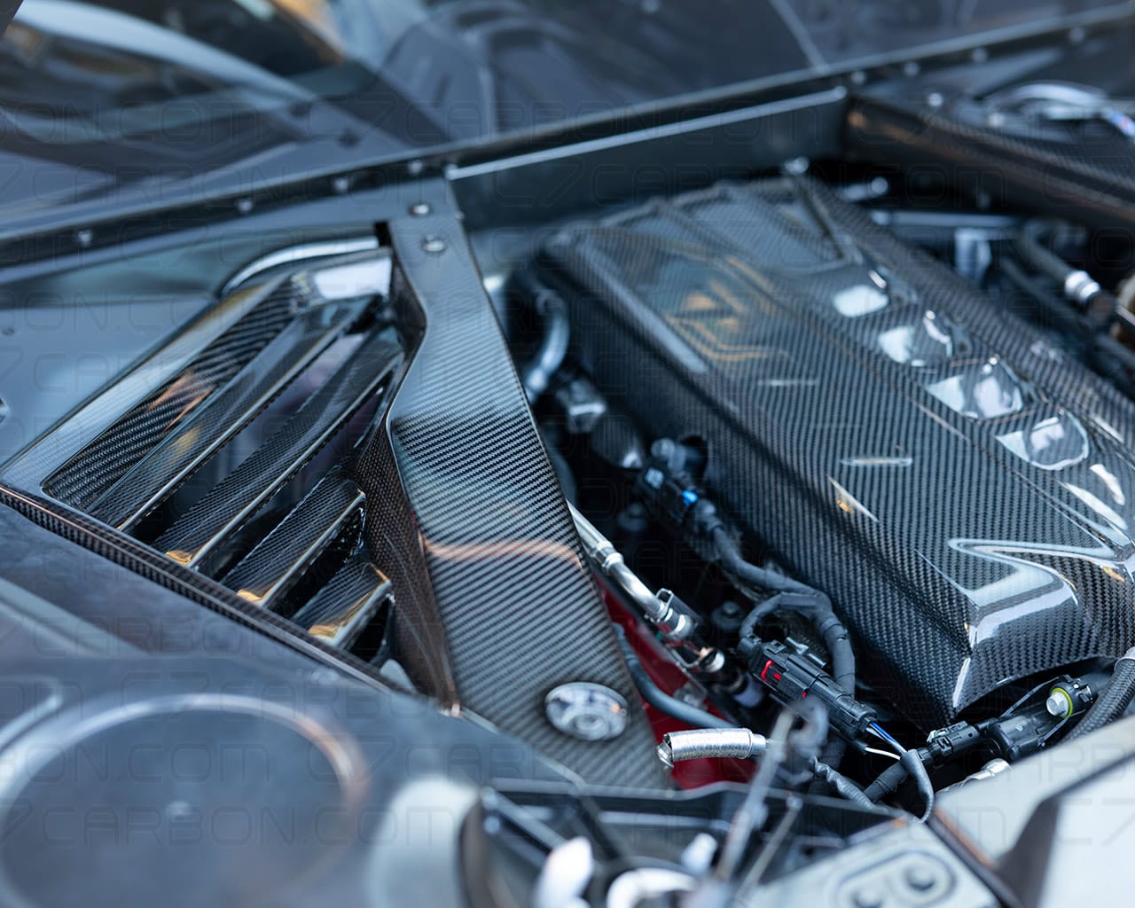 Corvette C8 Engine Apperance Package - Carbon Fiber